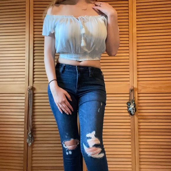 Blue tassel crop top - Picture 4 of 7